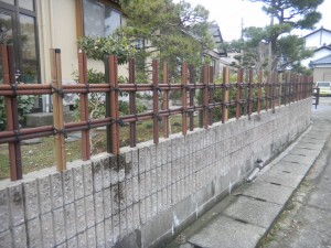 竹垣の施工例