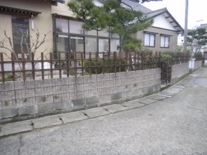 竹垣の施工例