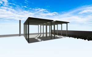 有効高さ3500㎜のカーポート案