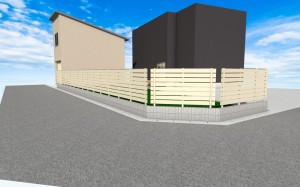 フェンス1200+建築ブロック400