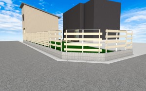 フェンス1200+建築ブロック400