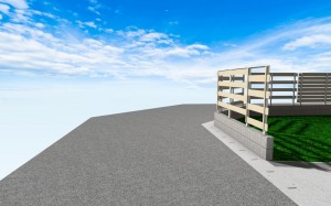 フェンス1200+建築ブロック400