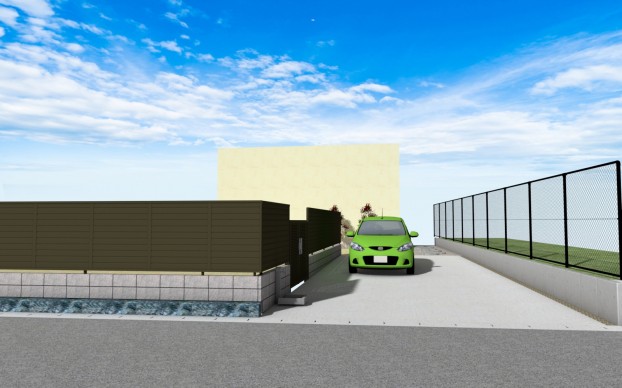 ブロックとフェンス