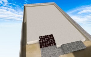 防草シートと砂利敷き均し