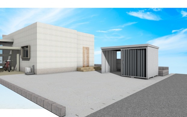 自転車置き場のリフォーム