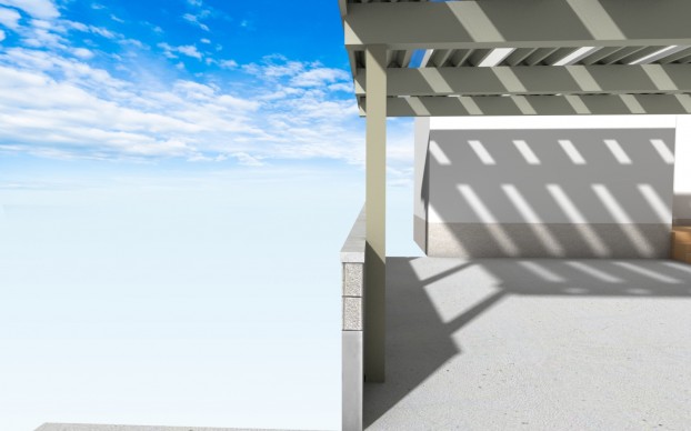 ３台用柱無しカーポート