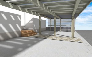 ３台用柱無しカーポート