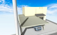 カーポートと駐輪場